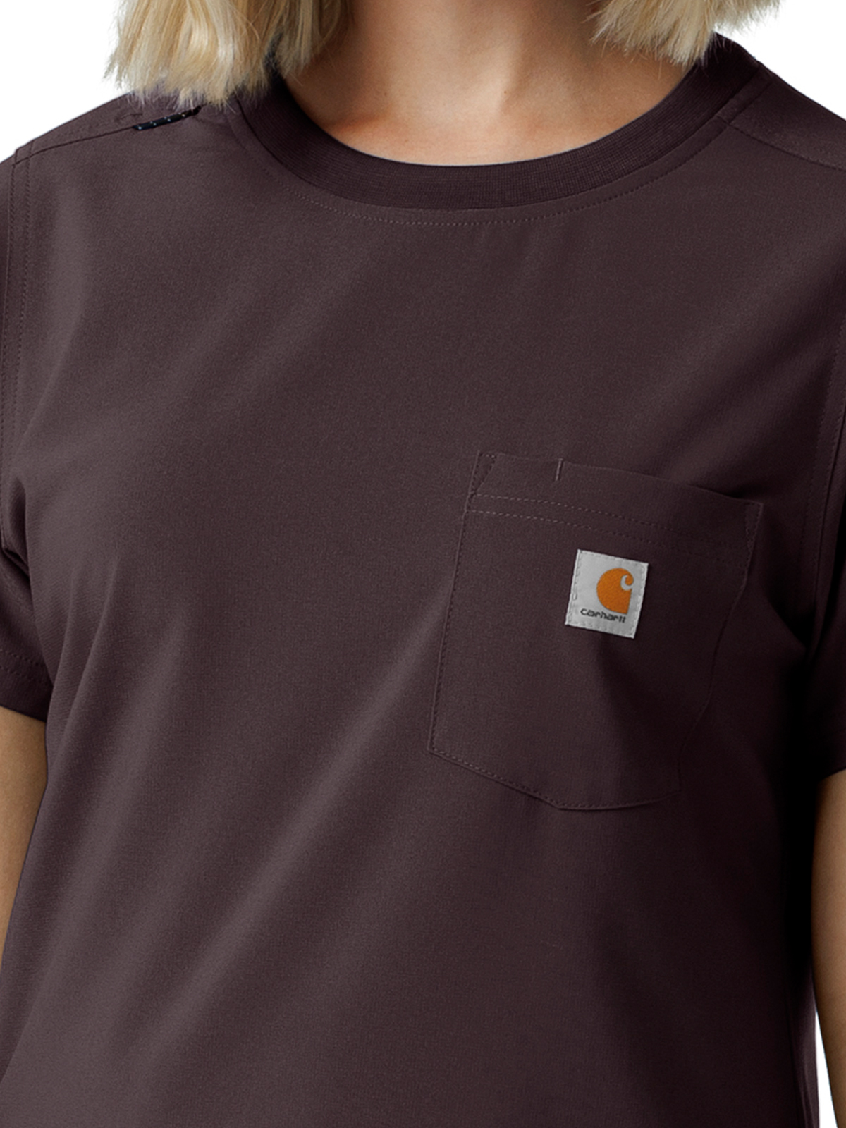 Carhartt Scrubs - Force Cross-Flex - Women's One-Pocket Crew Neck Scrub Top 1