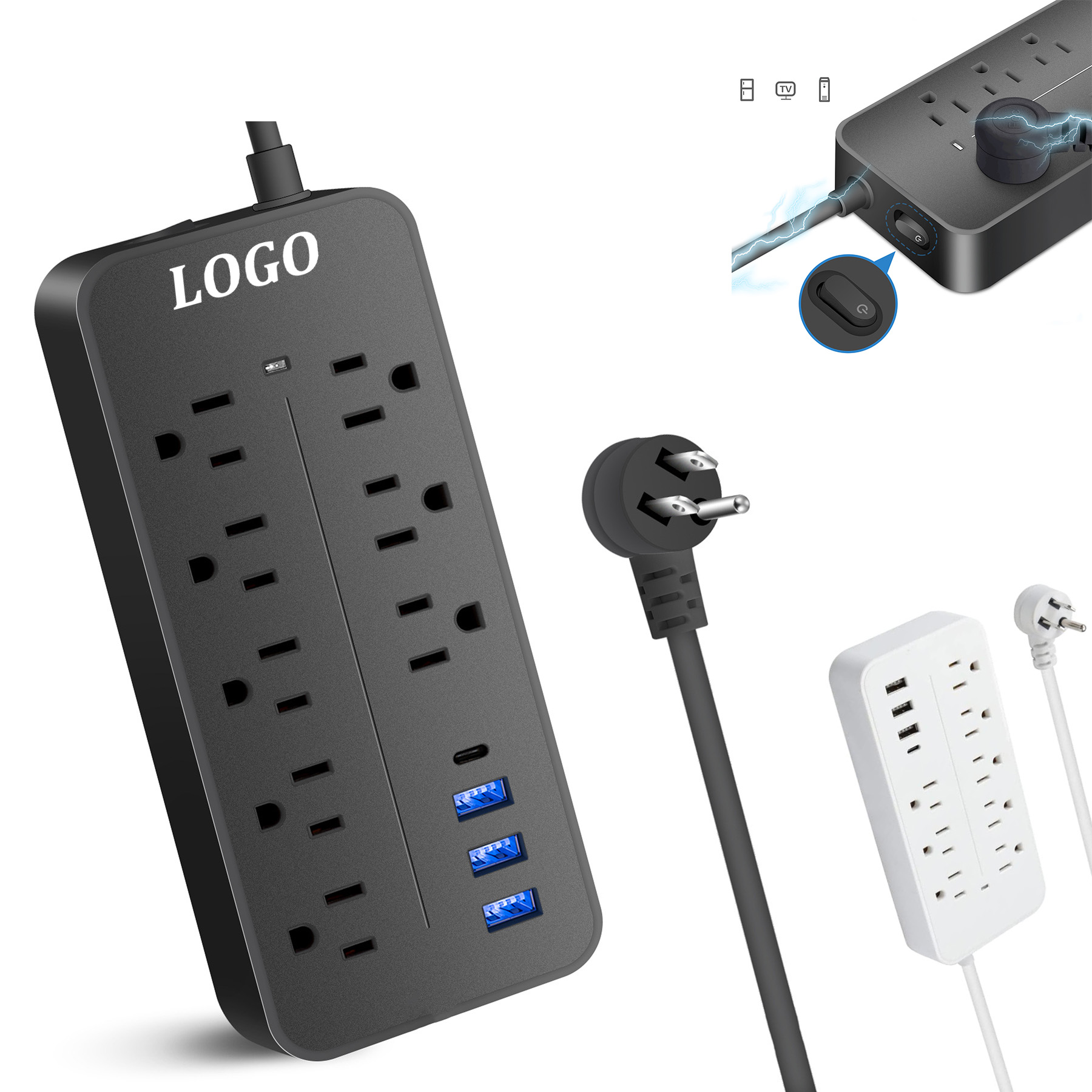 12 IN 1 Surge Protector Power Strip 3