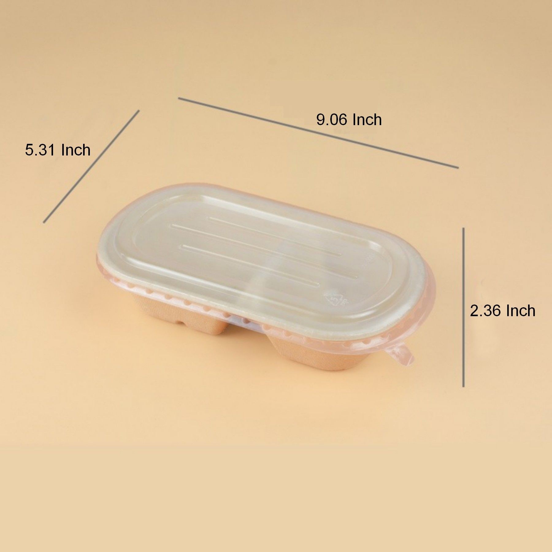 Bagasse Disposable Lunch Box Sugarcane Fiber Food Containers 5