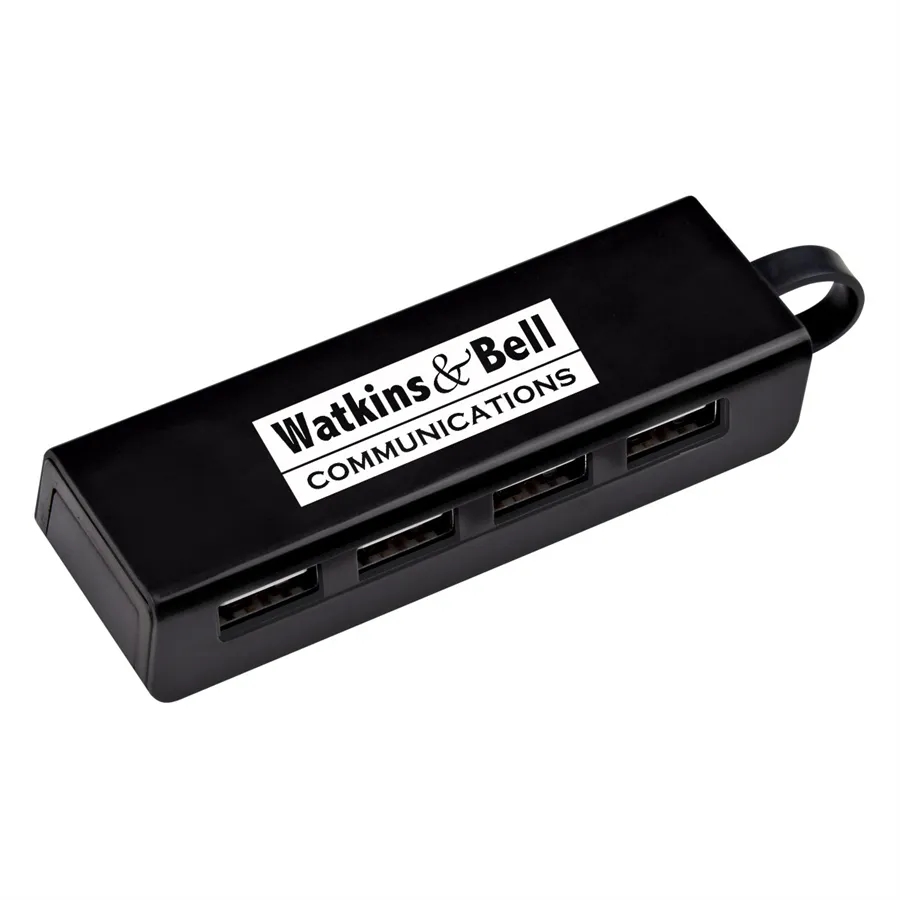 4-Port Traveler USB Hub With Phone Stand 2