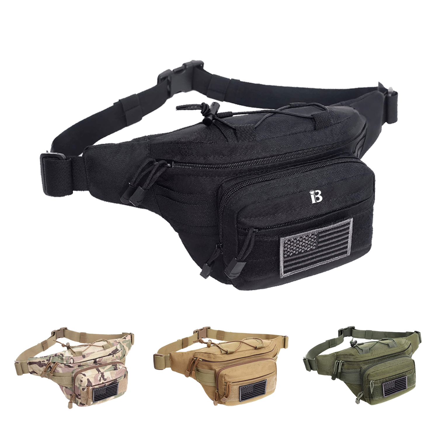 Tactical Fanny Pack Military Waist Bag Hip Belt Utility Fish 1