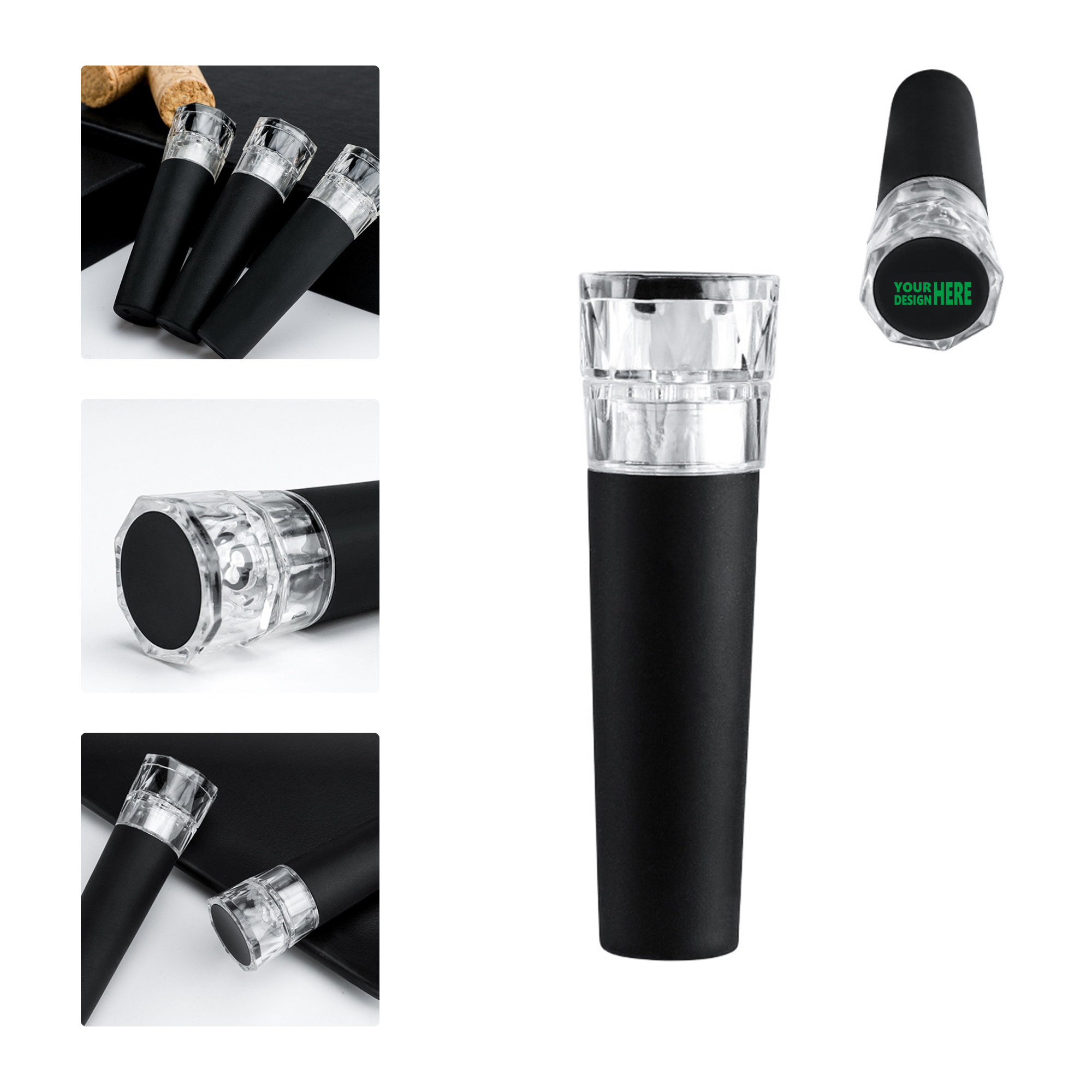 MOQ 50 Wine Vacuum Stopper with Pump 2