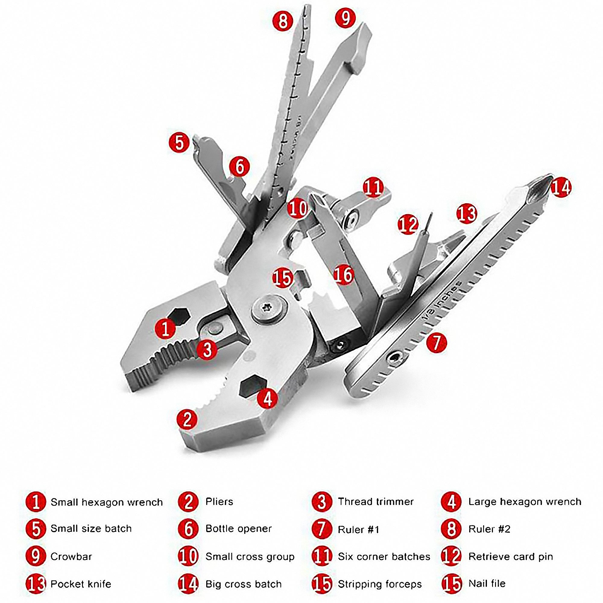 25-in-1 Stainless Steel Multi-Tool Kit 3