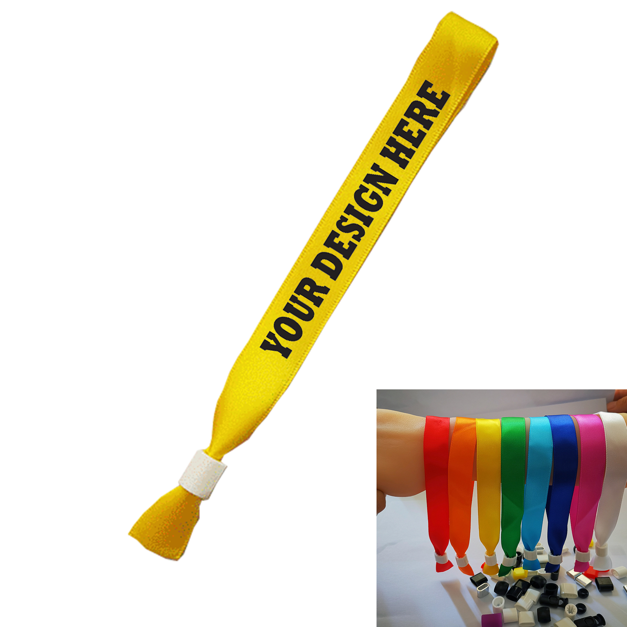 Custom Disposable Polyester Wristband 1