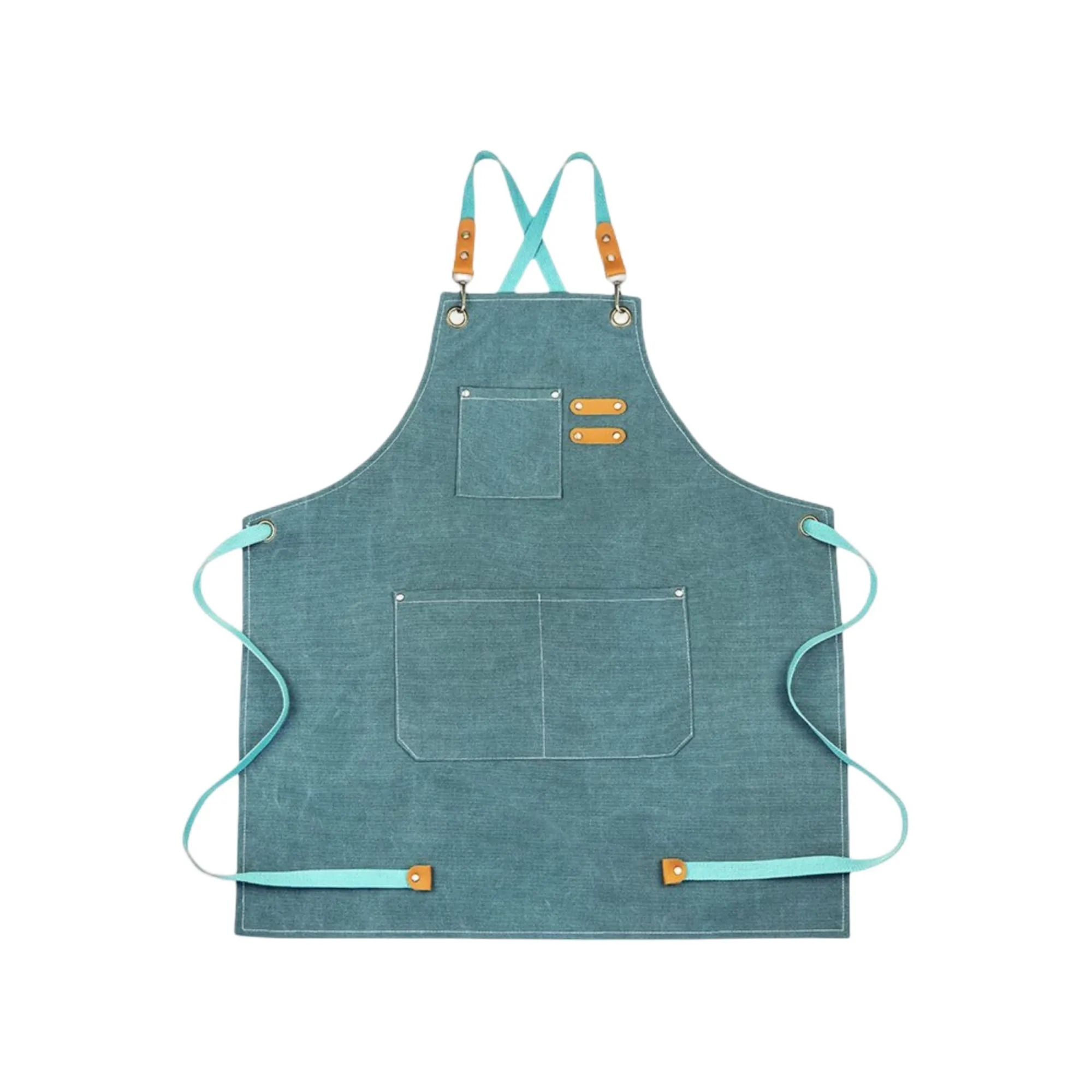 Cotton Canvas Cross Back Heavy Duty Adjustable Work Apron 3