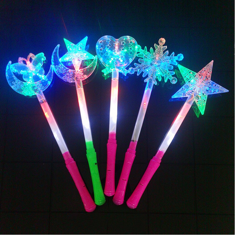 LED Light Up Frozen Snowflake Wand Toy For Kids 1