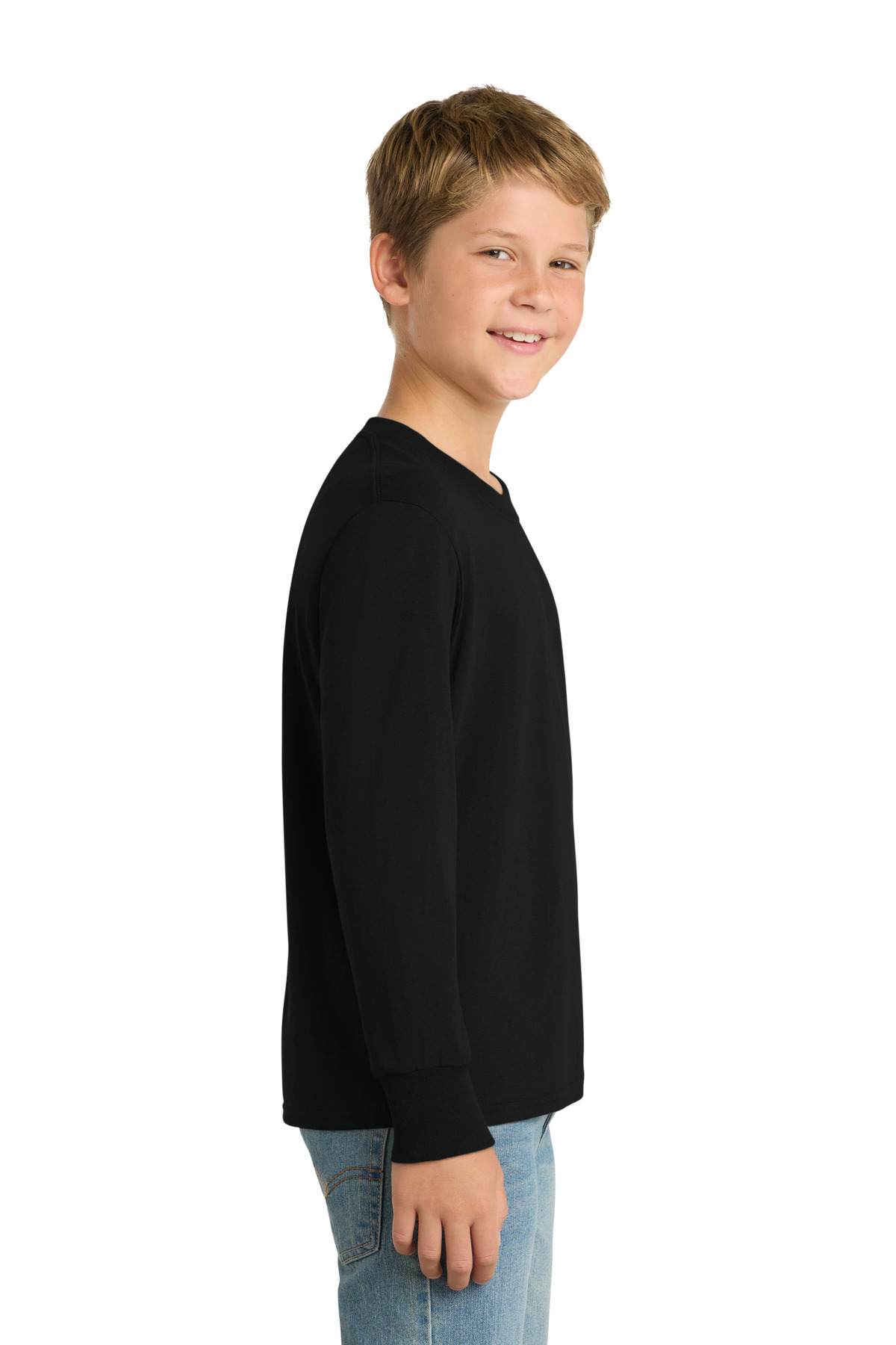 Port & Co Youth Long Sleeve Core Cotton Tee. PC54YLS 89