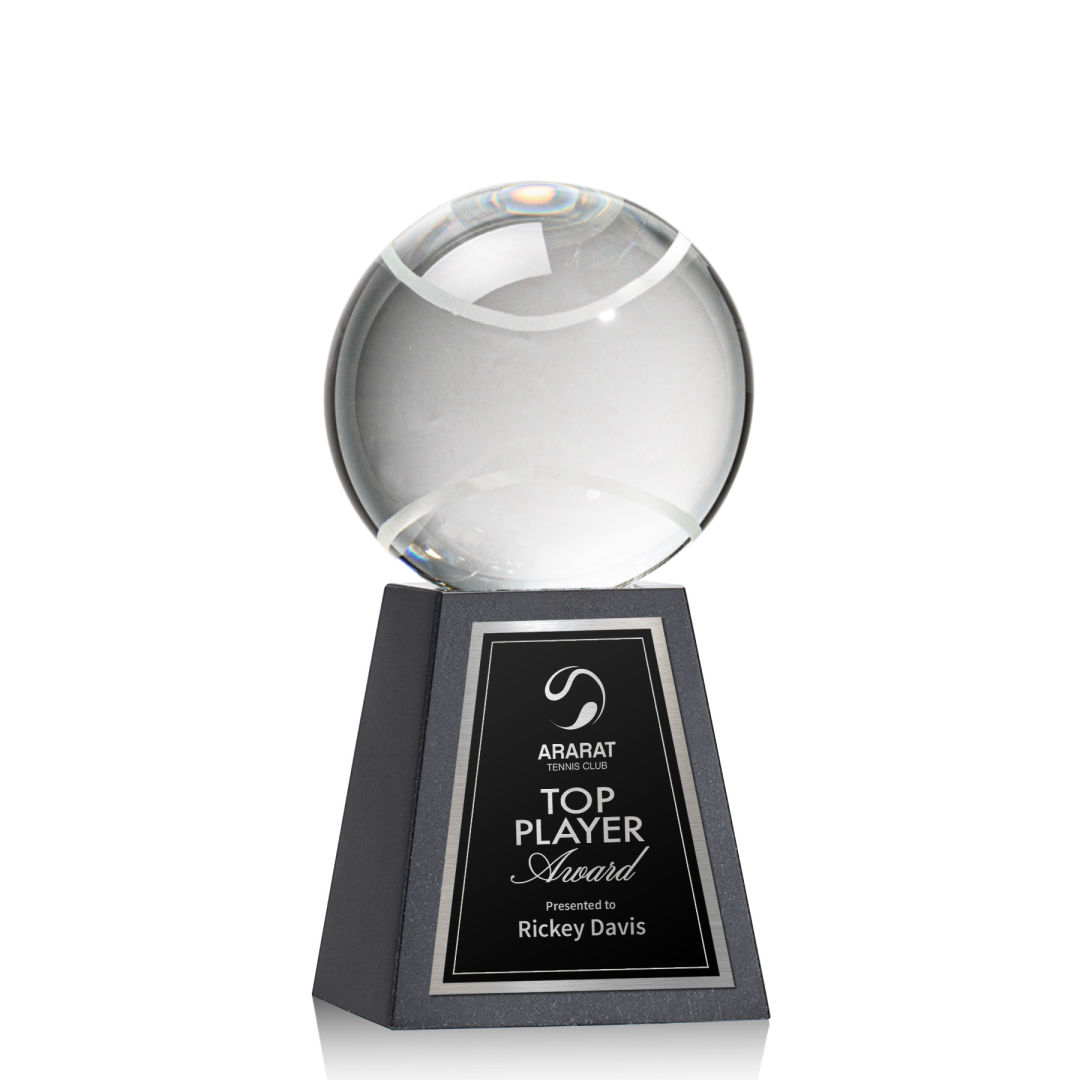 Tennis Ball Award on Tall Marble Base 8