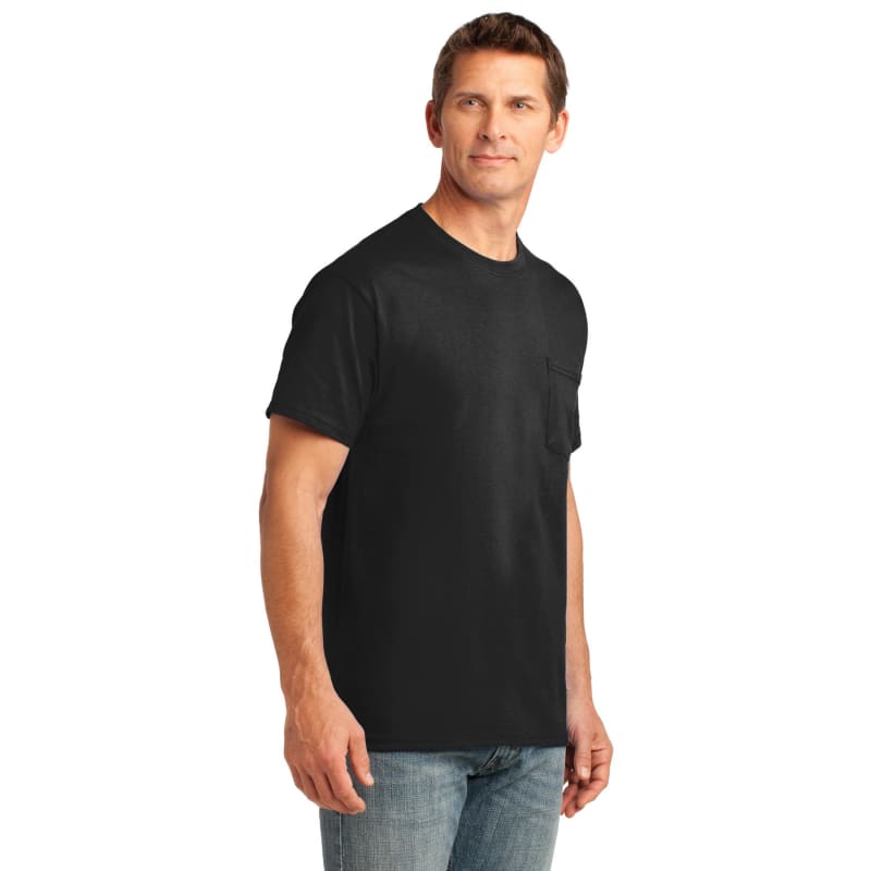 Port & Company Core Cotton Pocket Tee. 16