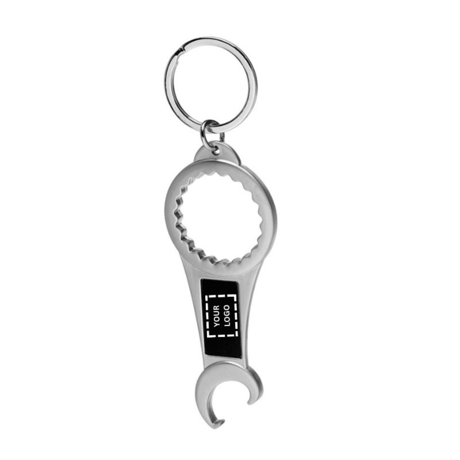 2-in-1 Metal Bottle Opener Keychain 2