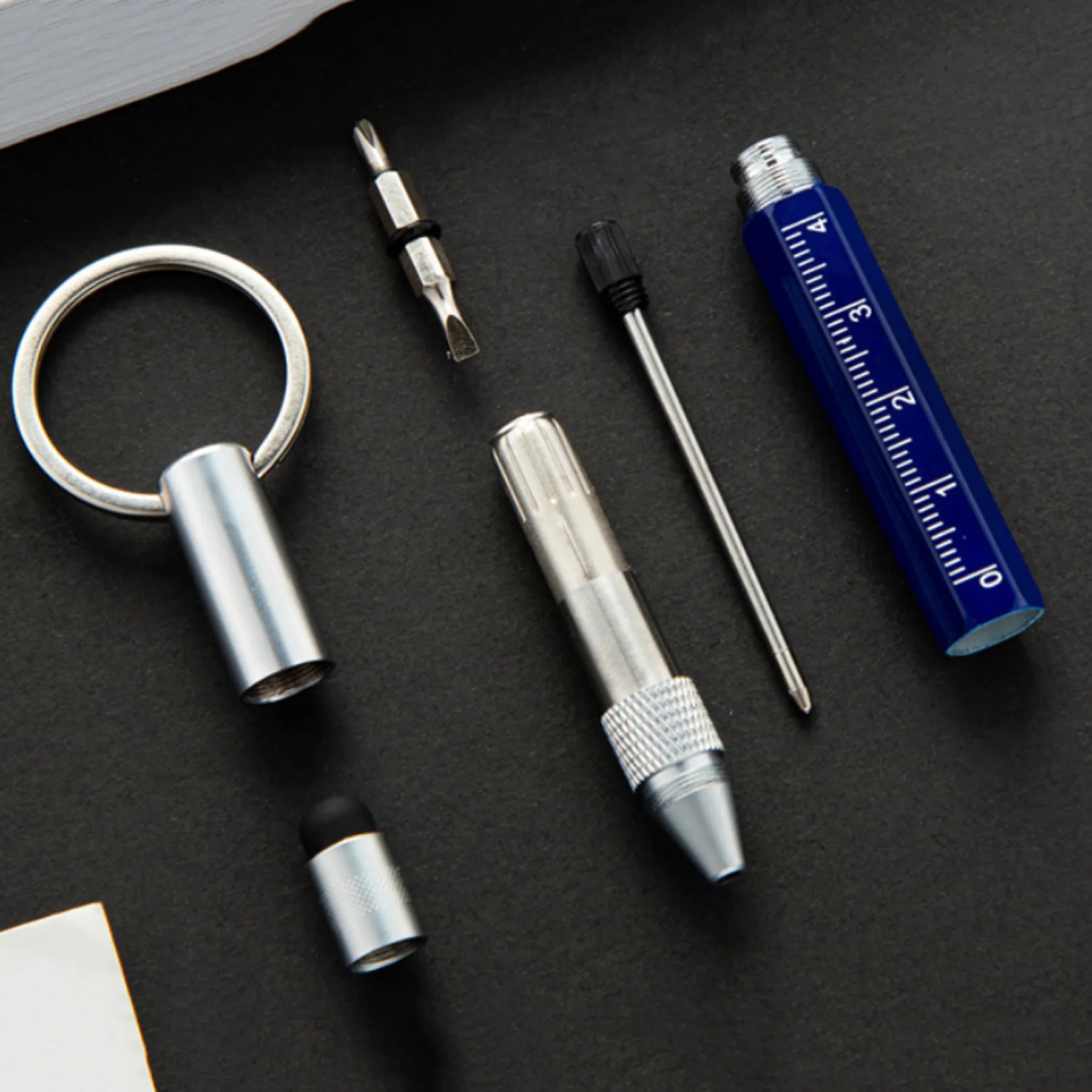 6 in 1 Keychain Tool Pen 2
