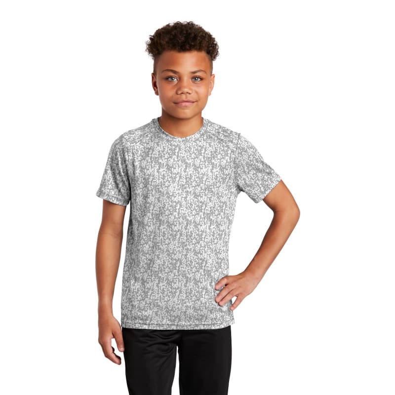 Sport-Tek Youth Digi Camo Tee. 8