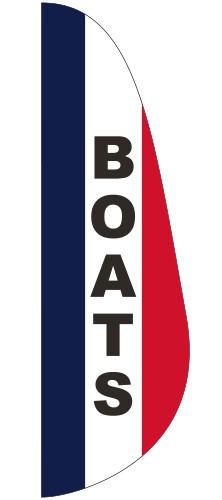 "BOATS" Message Feather Flag (3'x10') 1