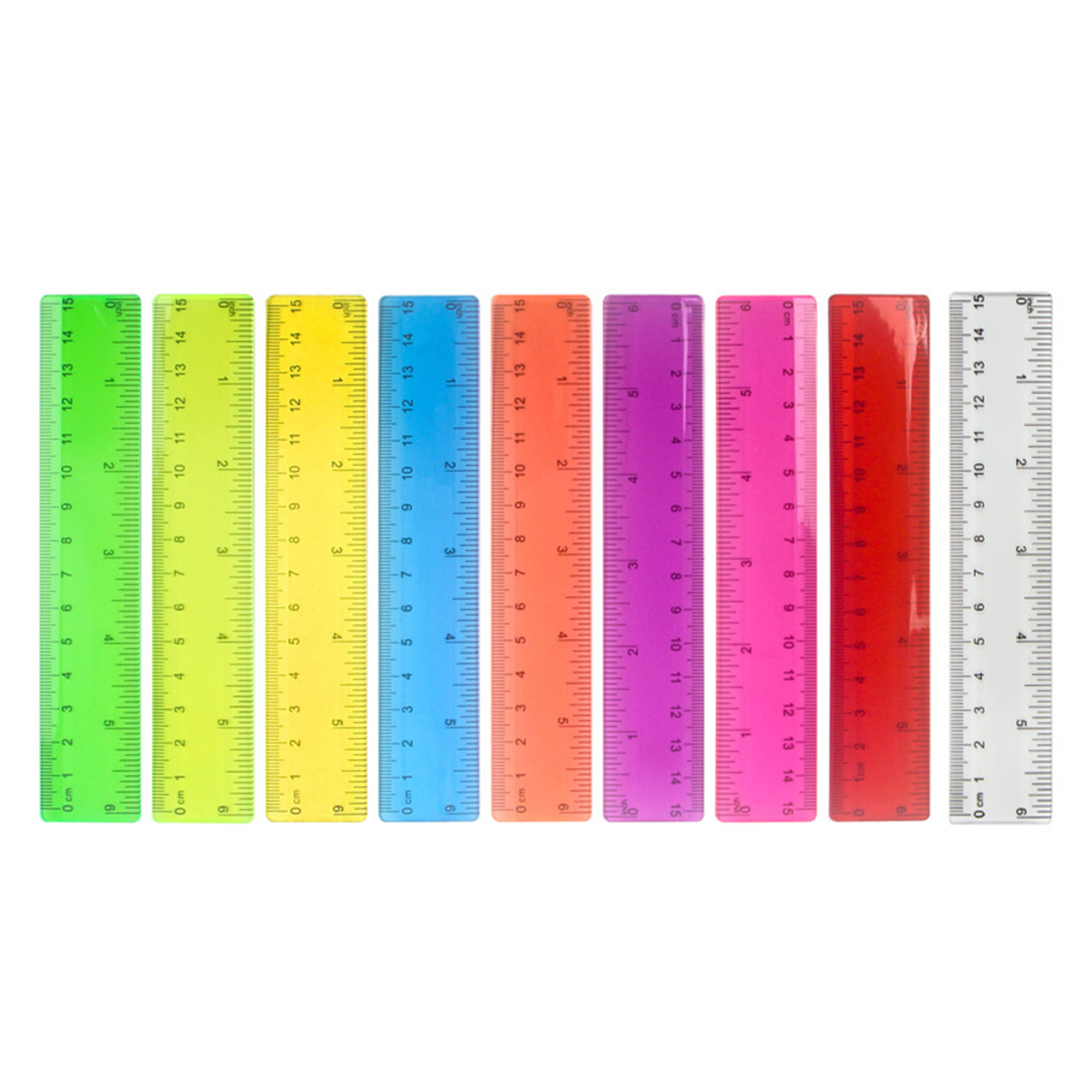 Transparent Plastic Ruler 6 Inch 5