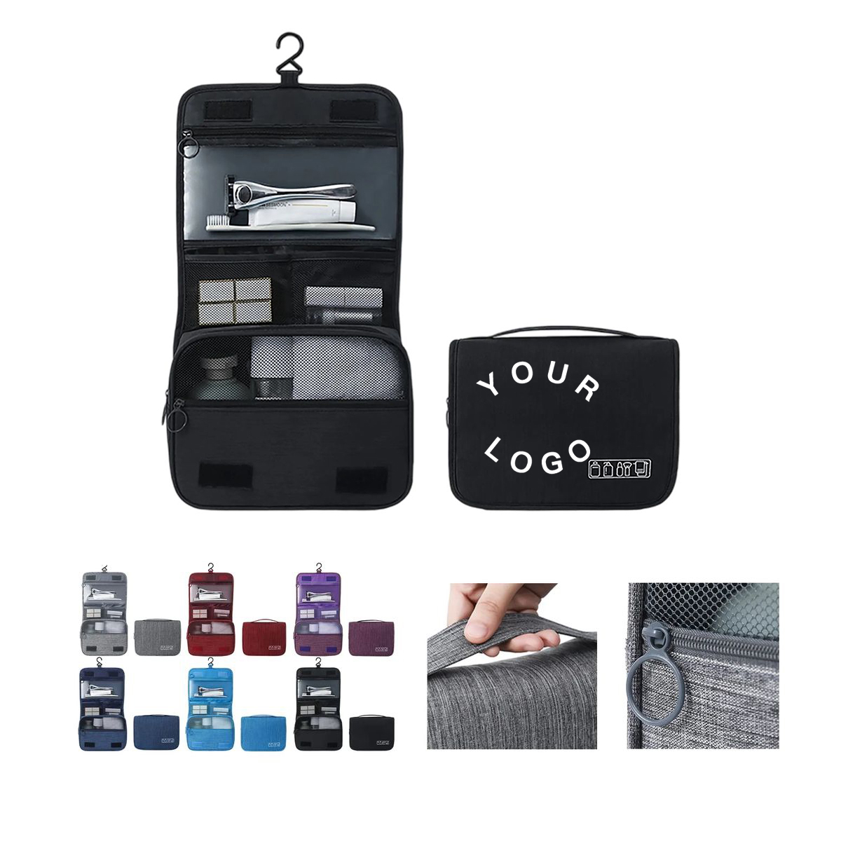 Portable Polyester Makeup Organizer Bag 2