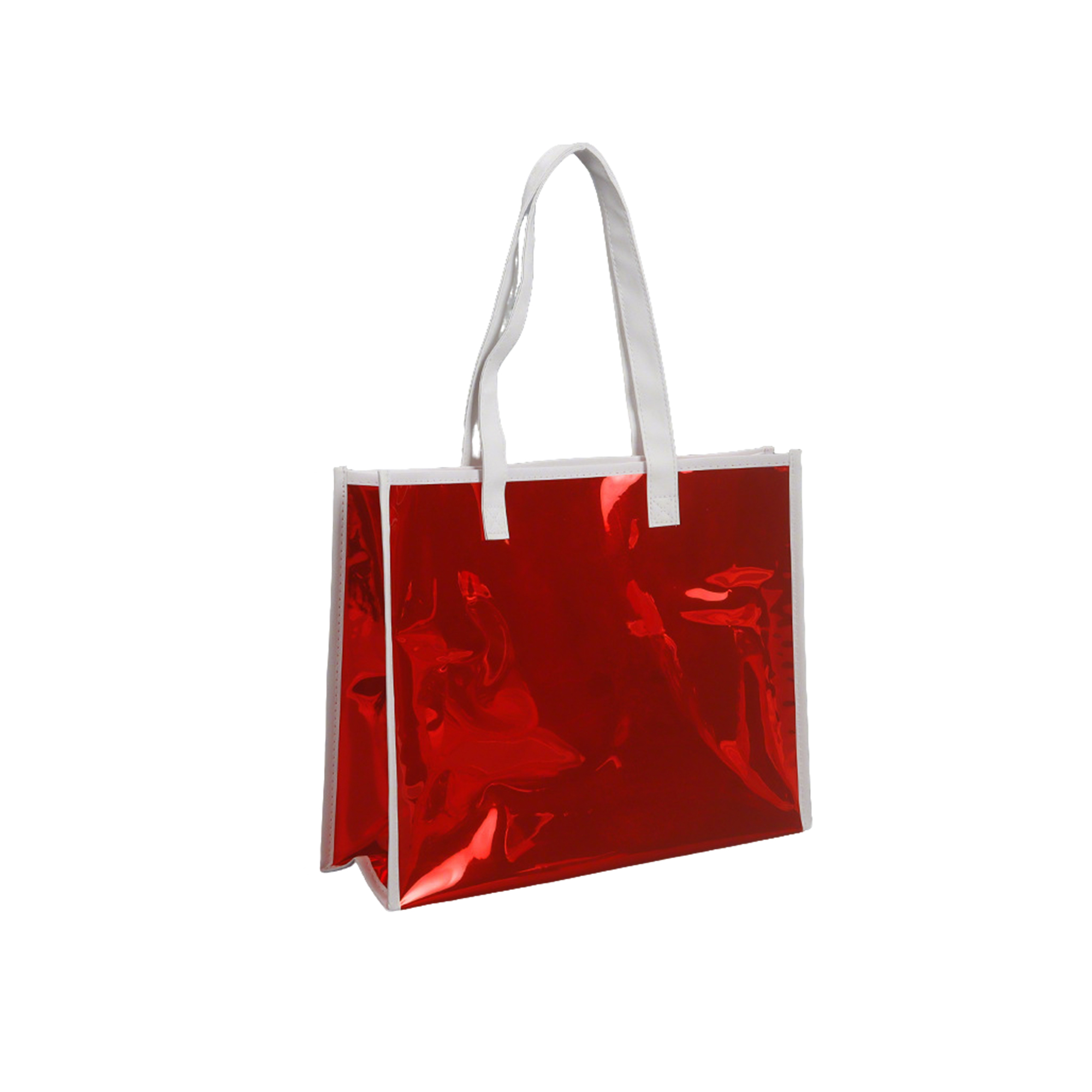 Polyvinyl Chloride Iridescent Tote, custom tote bag with logo imprint 7