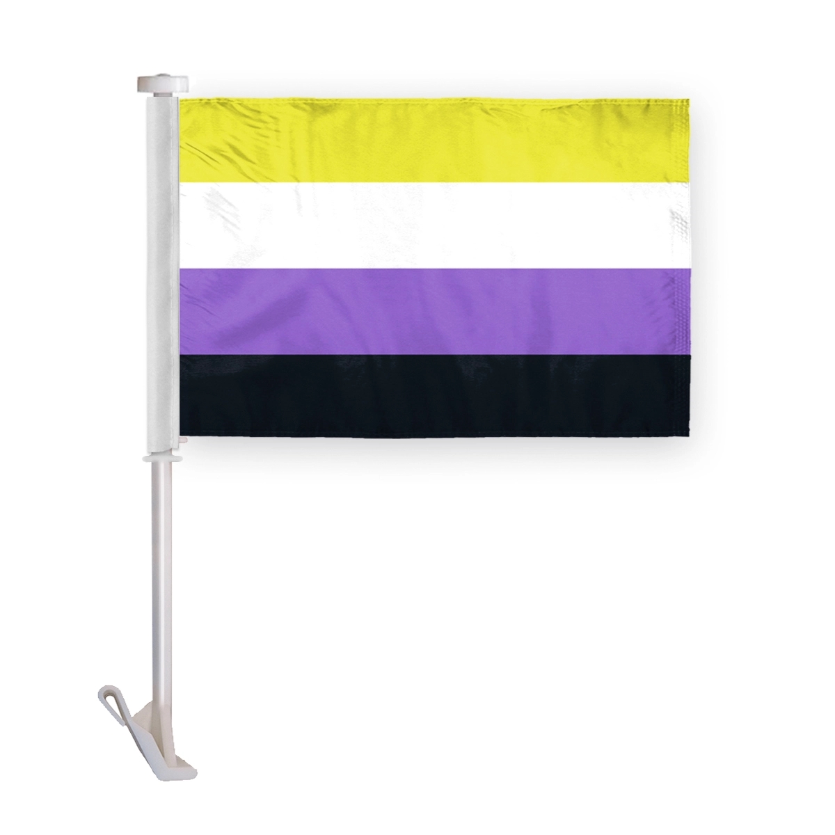 10.5" x 15 " Non-Binary Pride Premium Car Flag 2