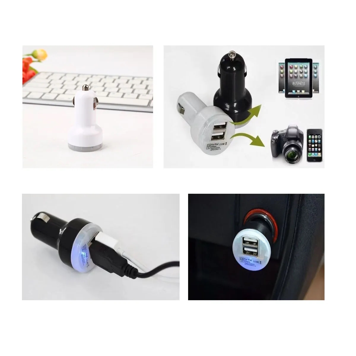 Mini Dual Ports Wide Compatibility Quick Charge Car Charger 3