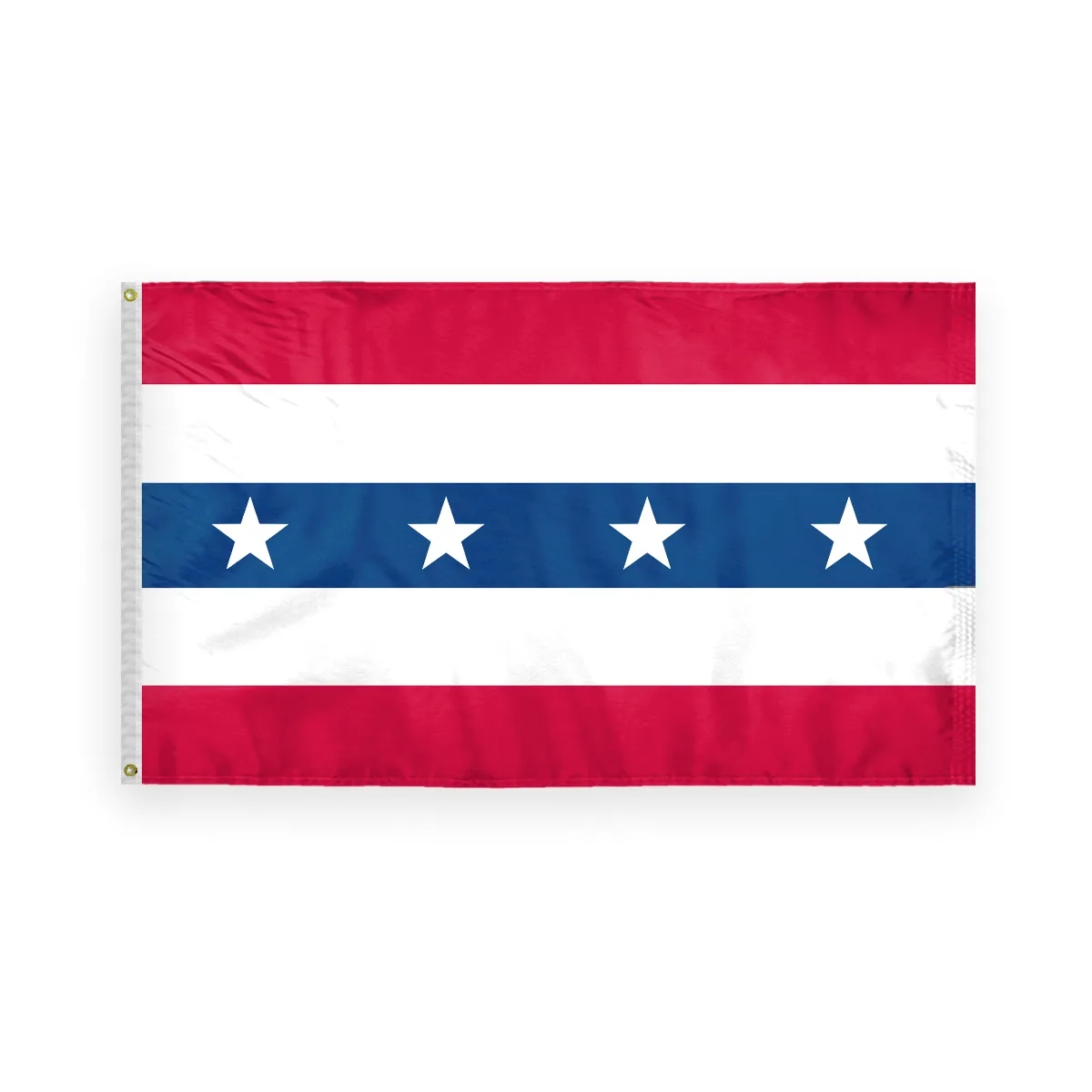 Printed USA Patriotic Flats with Stars - 3' x 5' ePoly 1