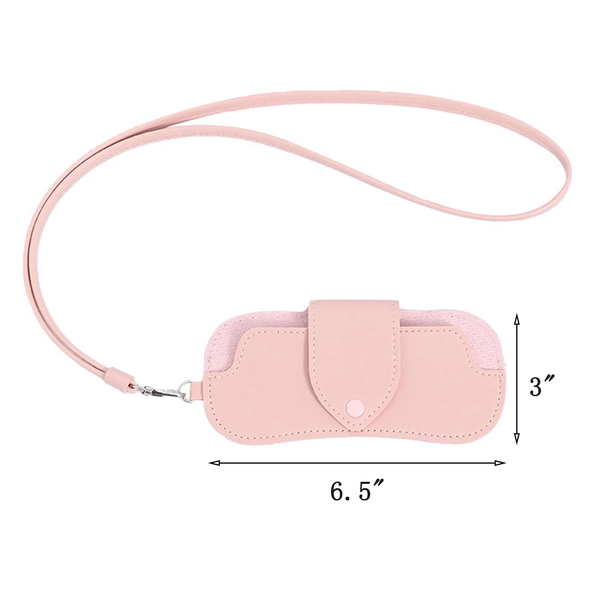 PU Leather Glasses Pouch With Strap 5