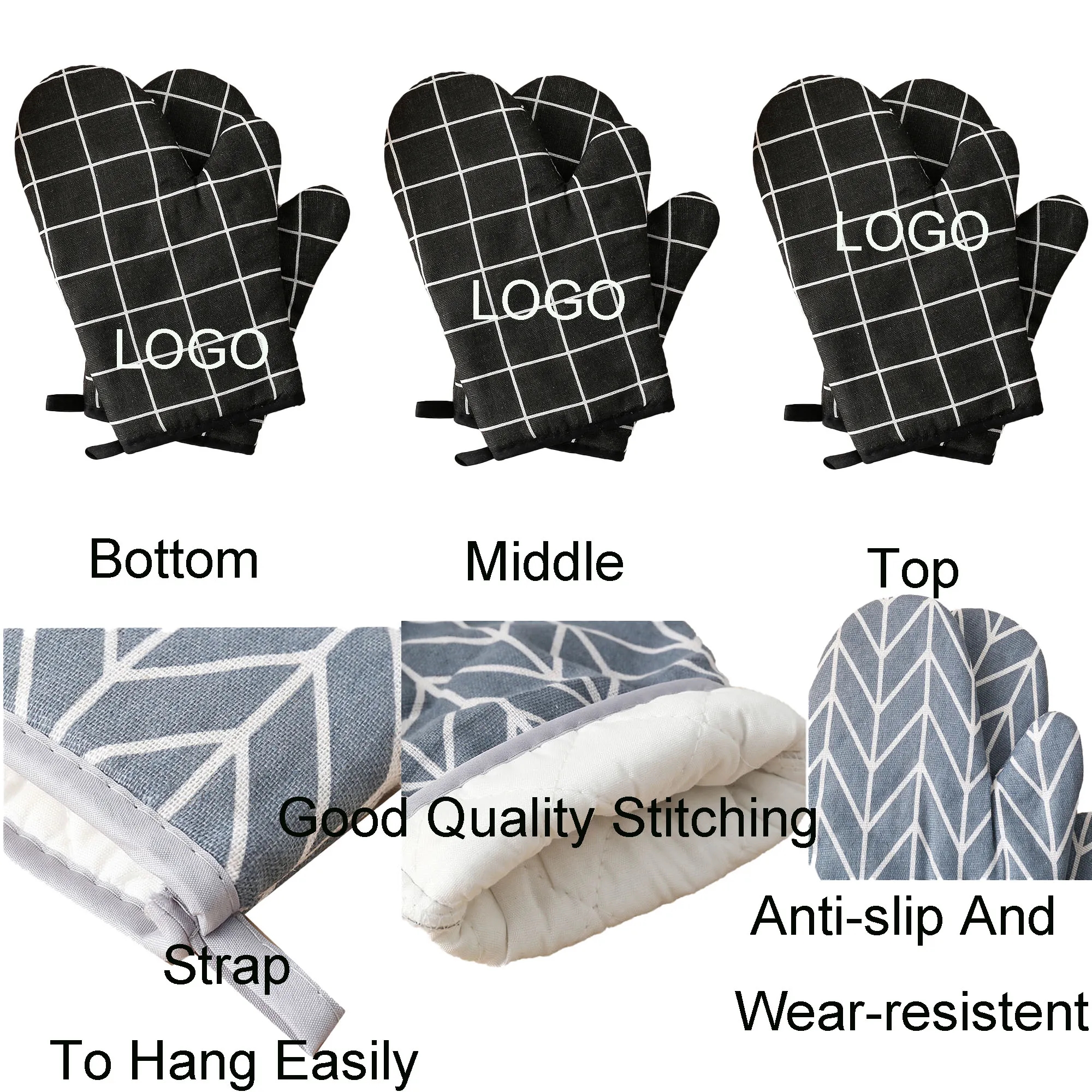 Custom Kitchen Oven Cooking Gloves Mitten 3