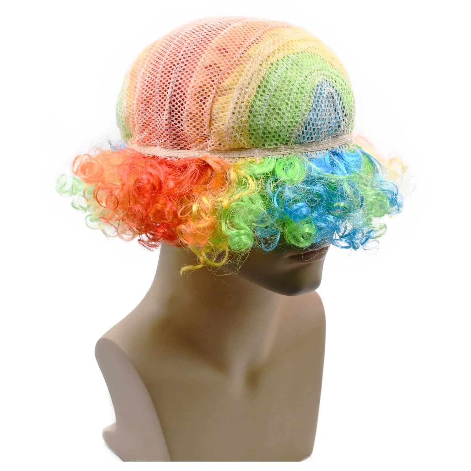 Funny Clown Curly Afro Wigs 4