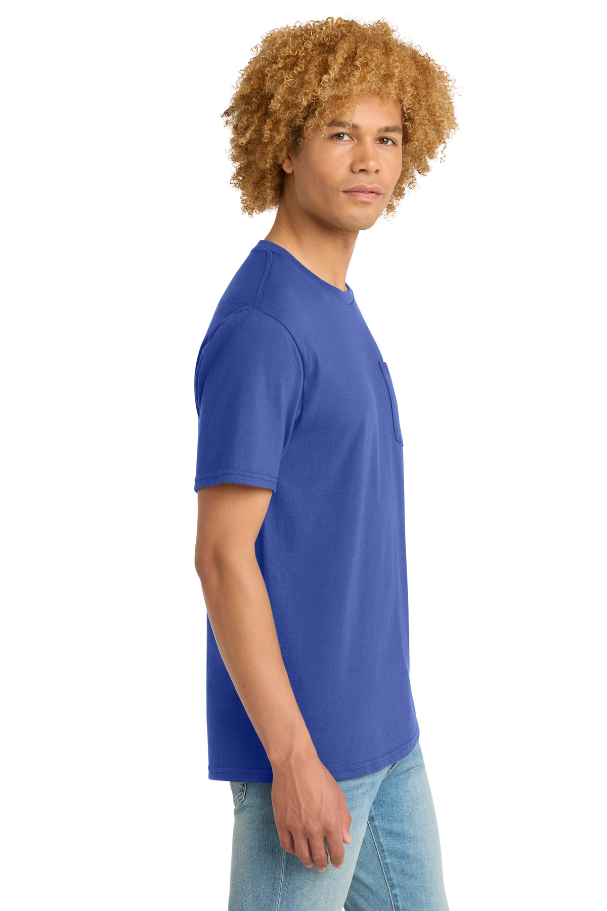 District Very Important Tee with Pocket. DT6000P 45
