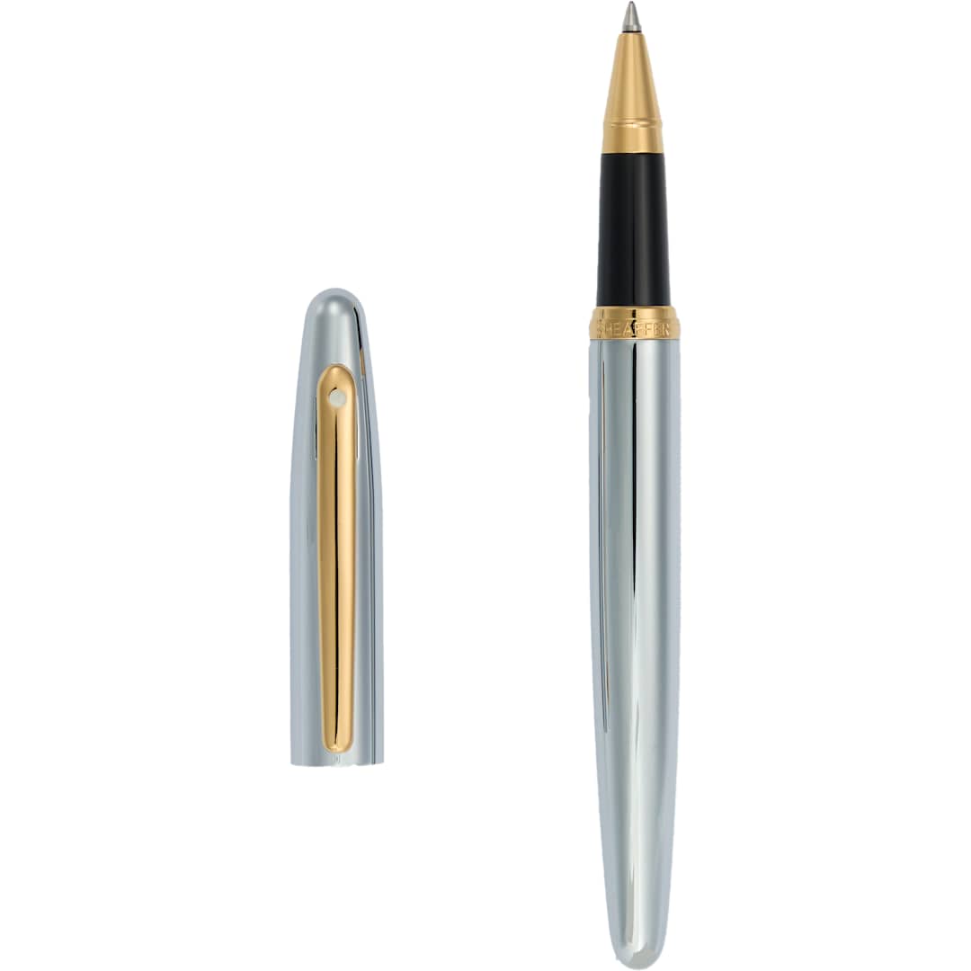 Sheaffer® VFM Polished Chrome with Gold Roller Bal 10
