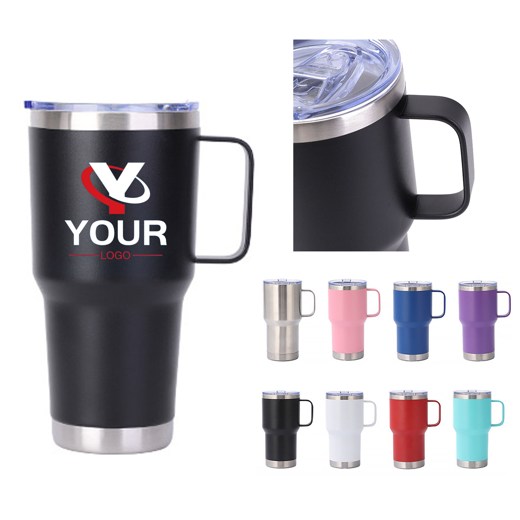 Stainless Steel Double-Wall Insulated Travel Mug 3