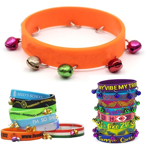 Silicone Bracelet With 8 Bells 4