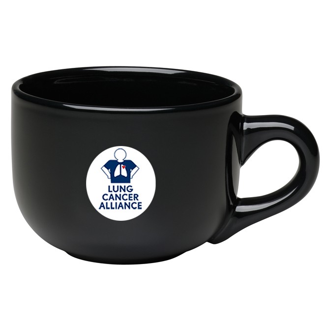 16 oz Black Souper Mug