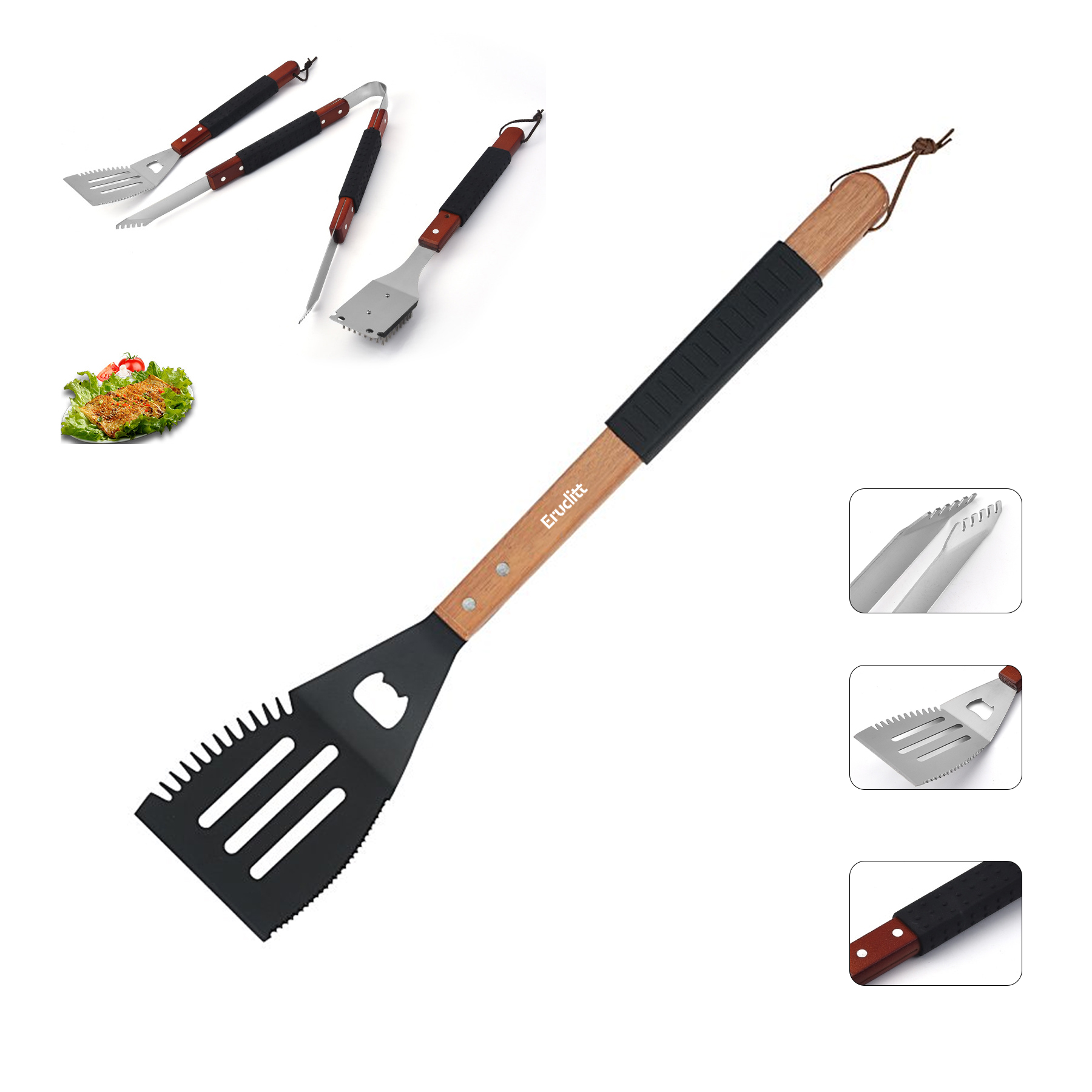 Wood Multifunction BBQ Tool 2