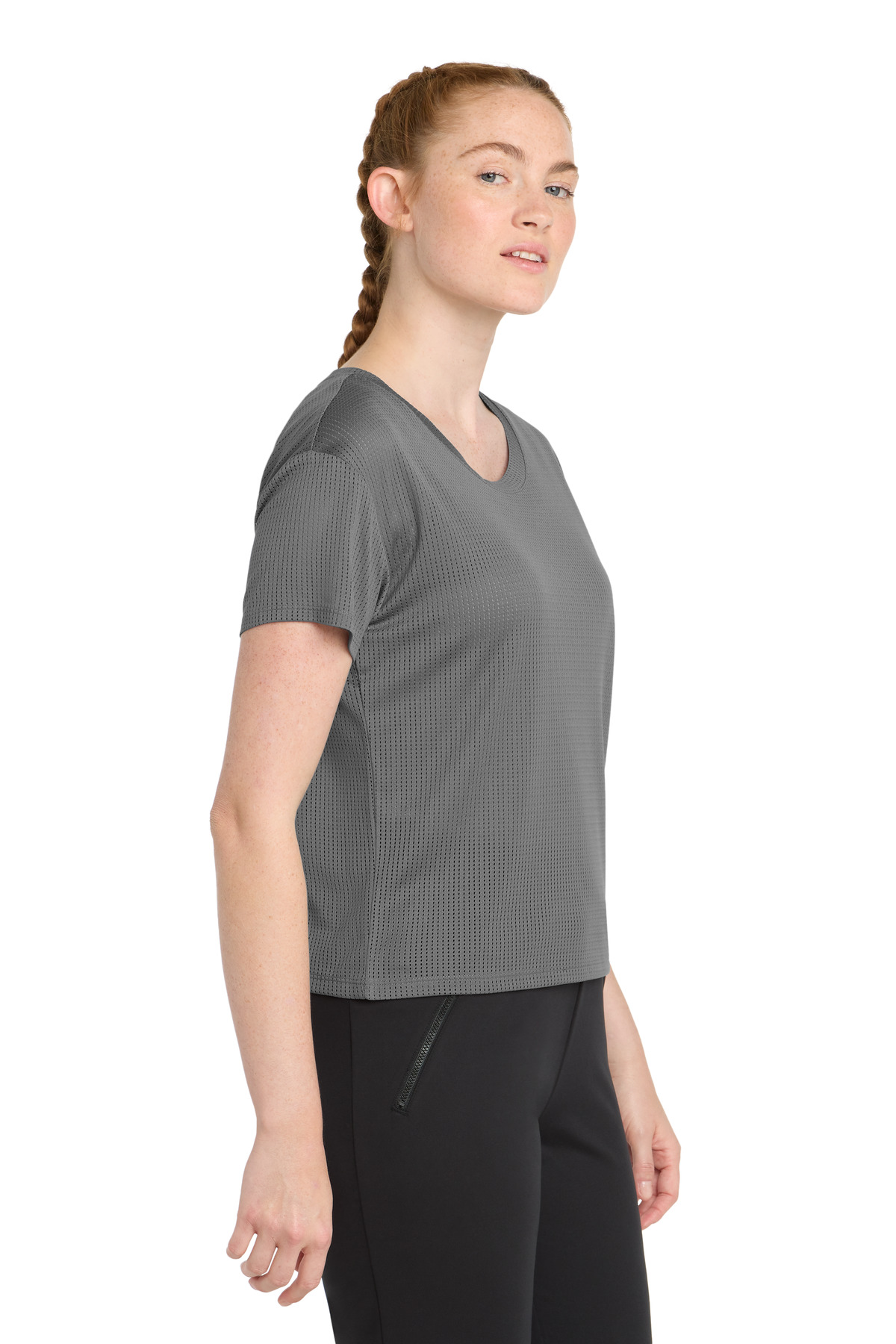 Sport-Tek Women's PosiCharge Draft Crop Tee. LST411 2