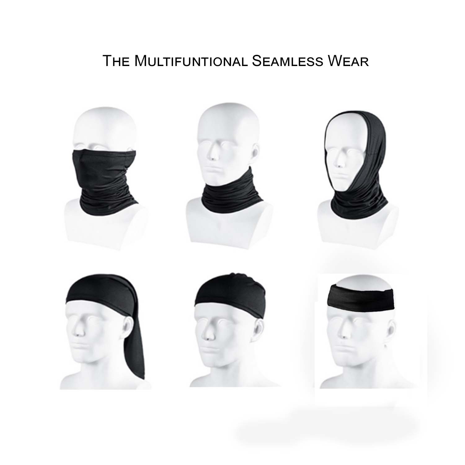 Multifunction Tubular Neck Gaiter (In stock, Fast production) Blank only 7