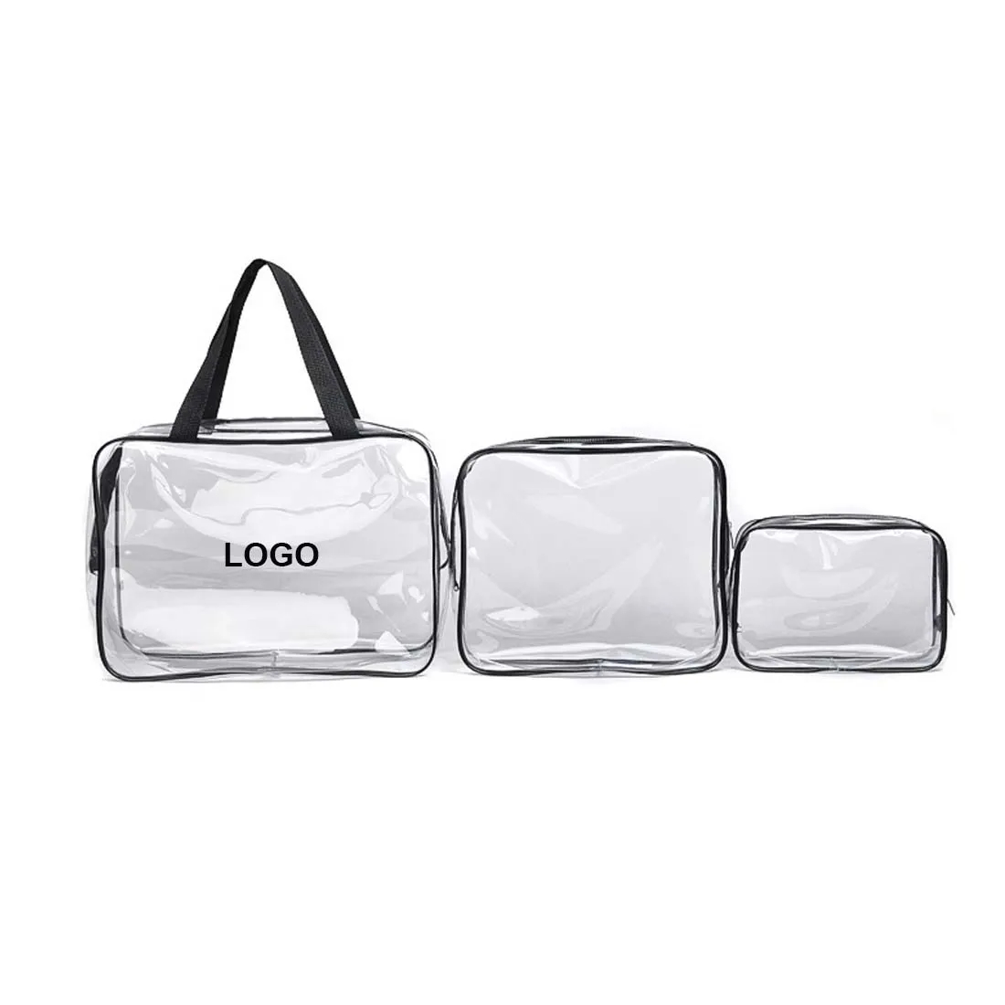 3 in 1 Clear Travel Cosmetic Makeup Bags 2