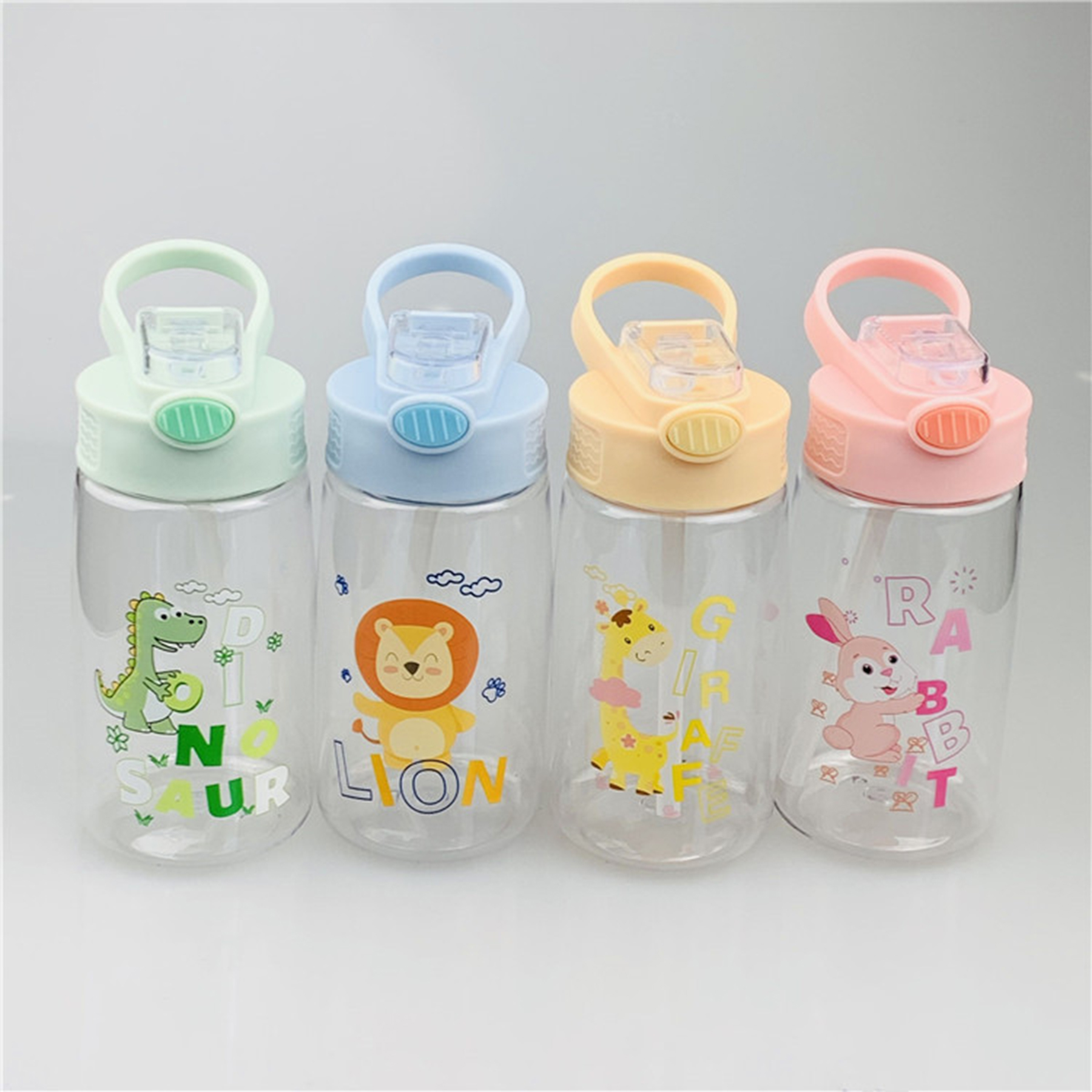 Cute Water Bottle With Straw 2