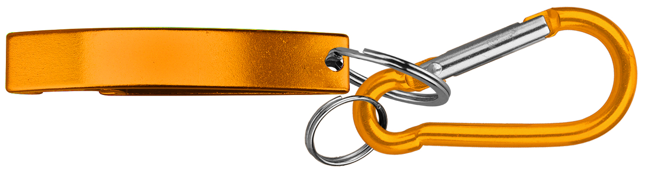 Jumbo size stylish eye shape bottle opener with split key ring & carabineer 4