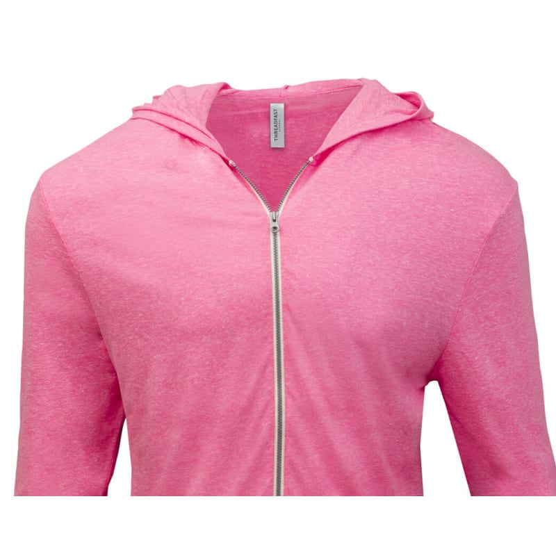 Threadfast Apparel Unisex Triblend Full-Zip Light Hoodie 19