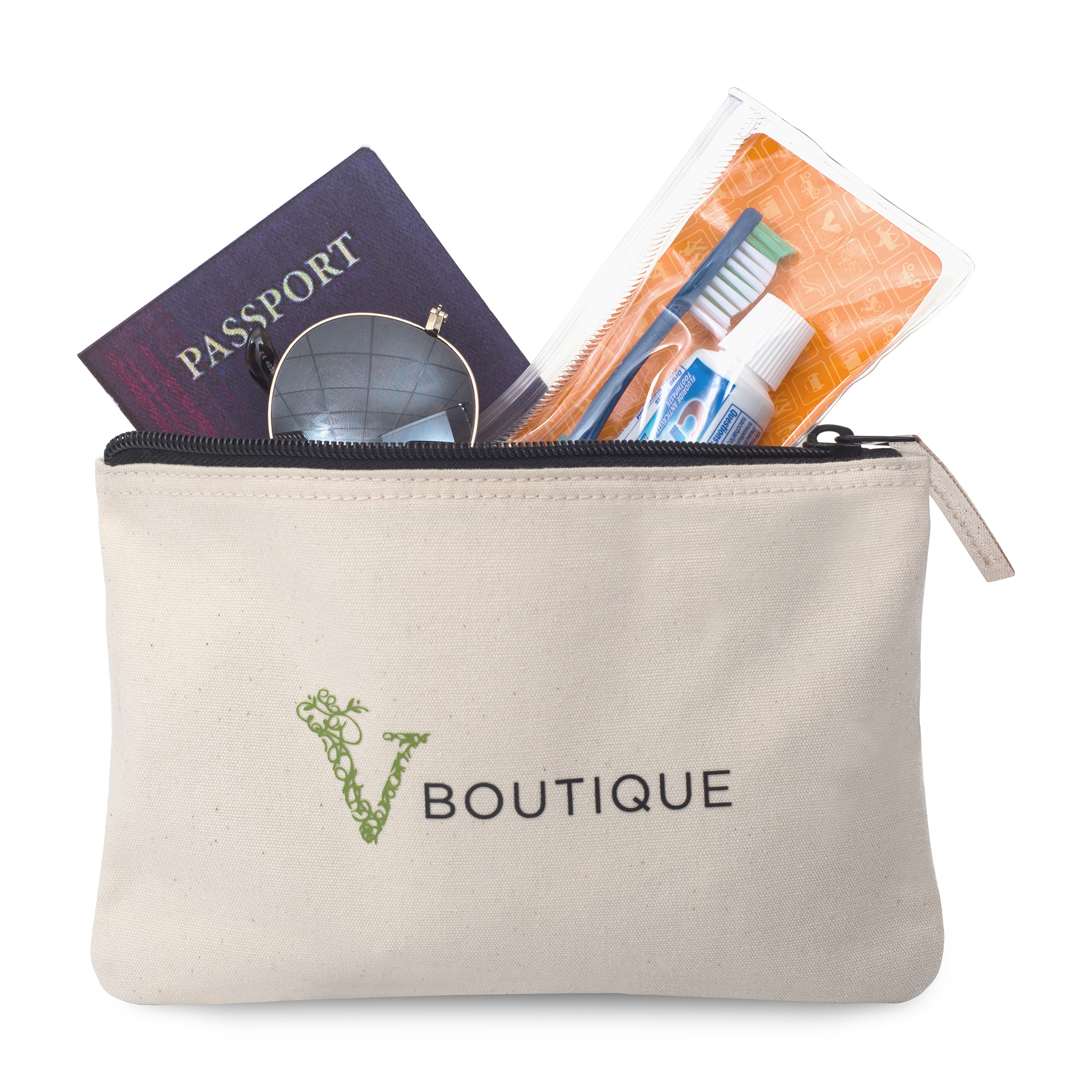 Avery Cotton Zippered Pouch 26