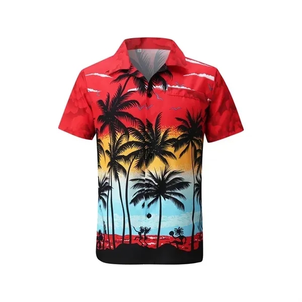 Short Sleeve Hawaiian Print Shirt - Vacation Ready 5
