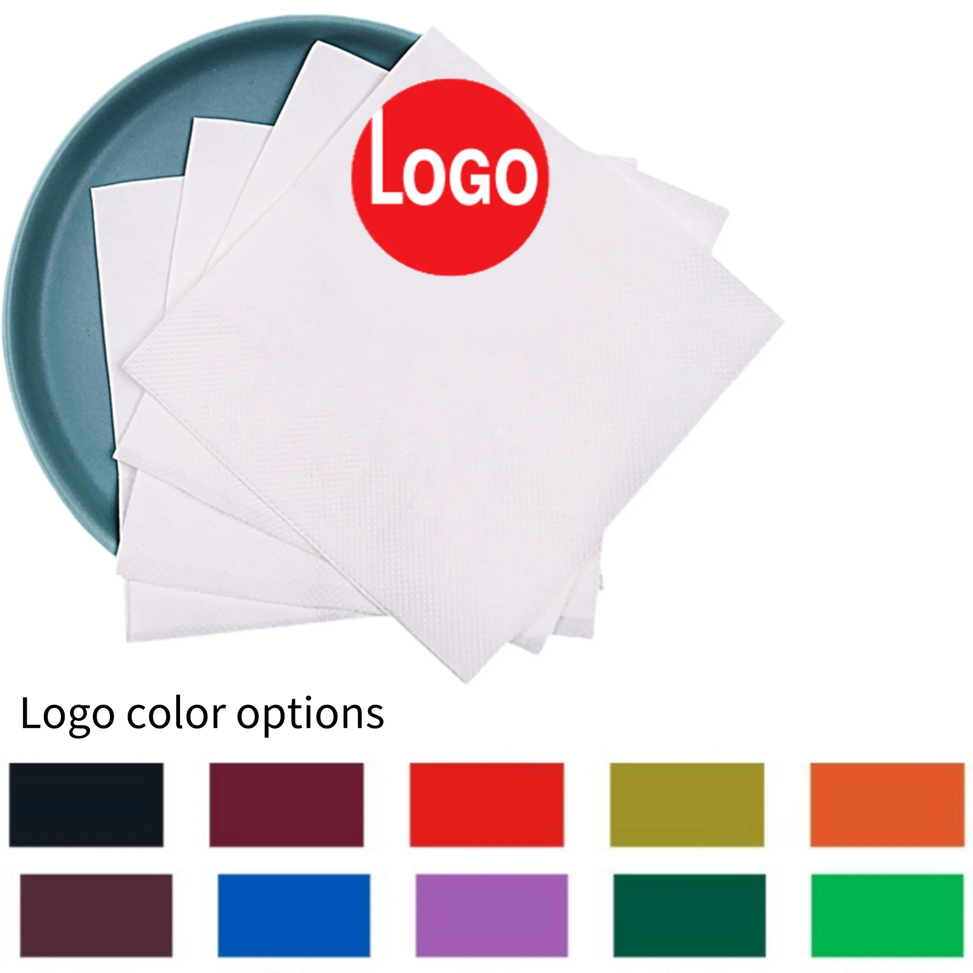 White Beverage Napkins 1