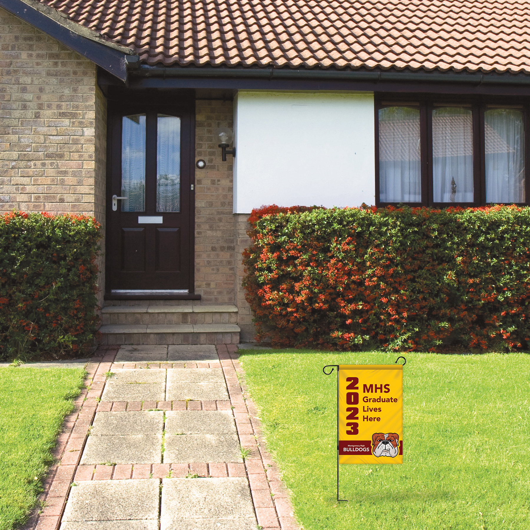 14" x 20" Custom Double Sided Garden Banner 4