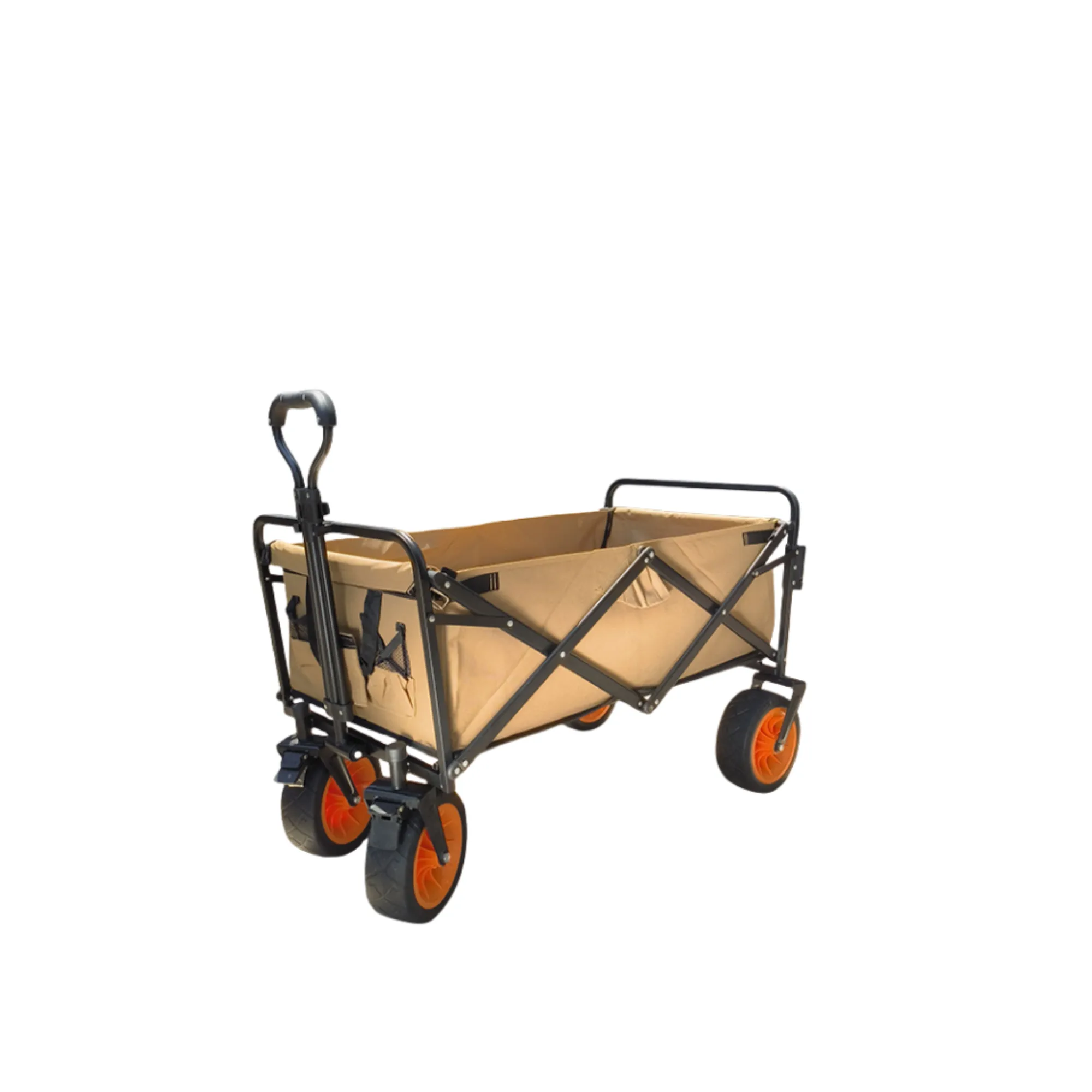 Collapsible Folding Utility Cart w/Beach Wheels 4