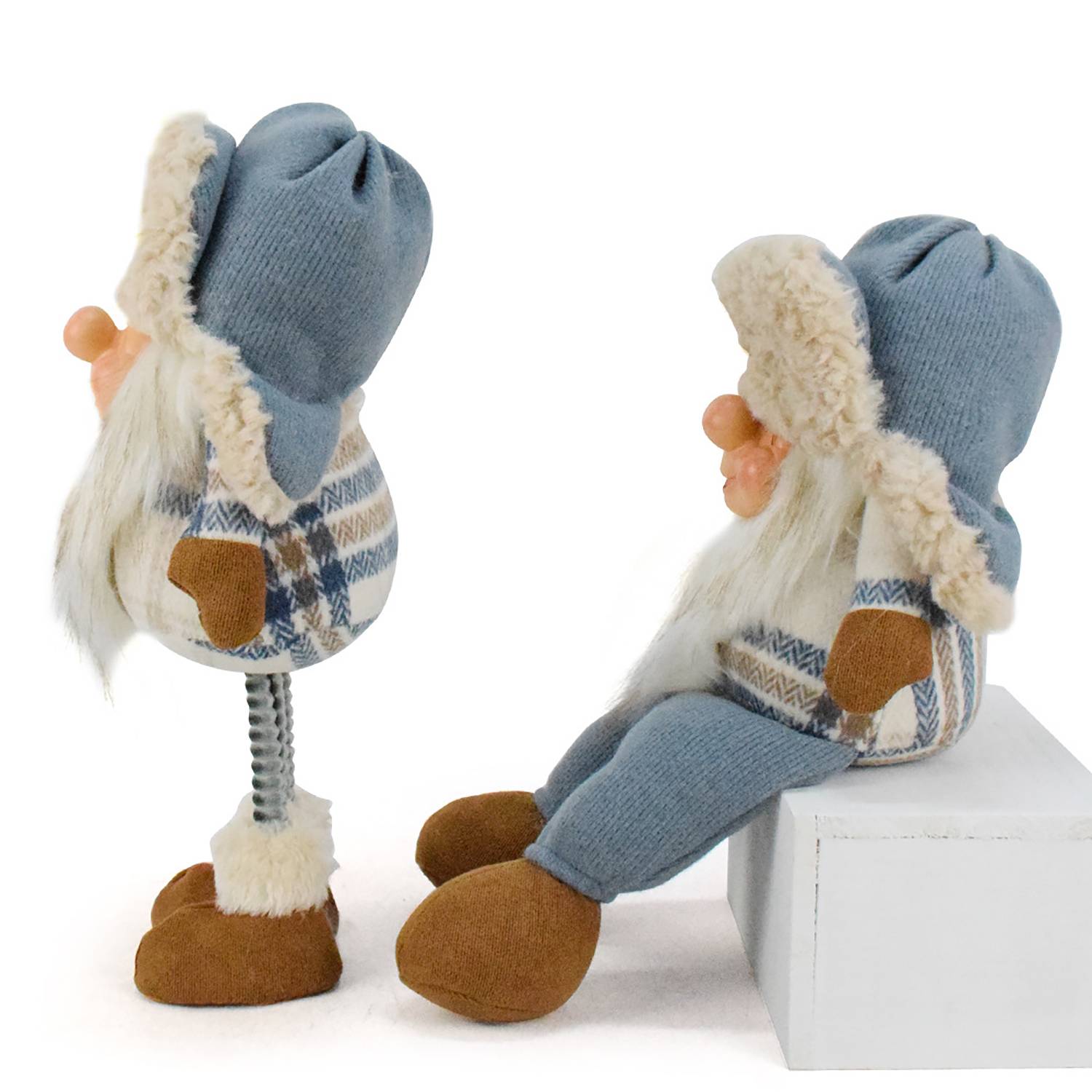 Decorative Gnome Figurine W/ Cozy Lei Feng Hat 6