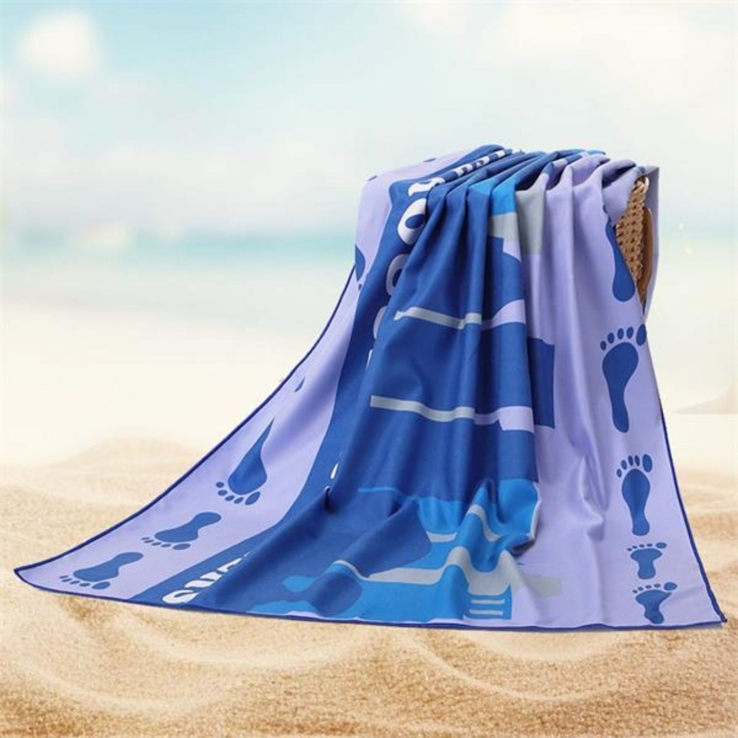 Rock'it 3-Day Sublimated Microfiber Sand Proof Beach Towel (25"x 50")