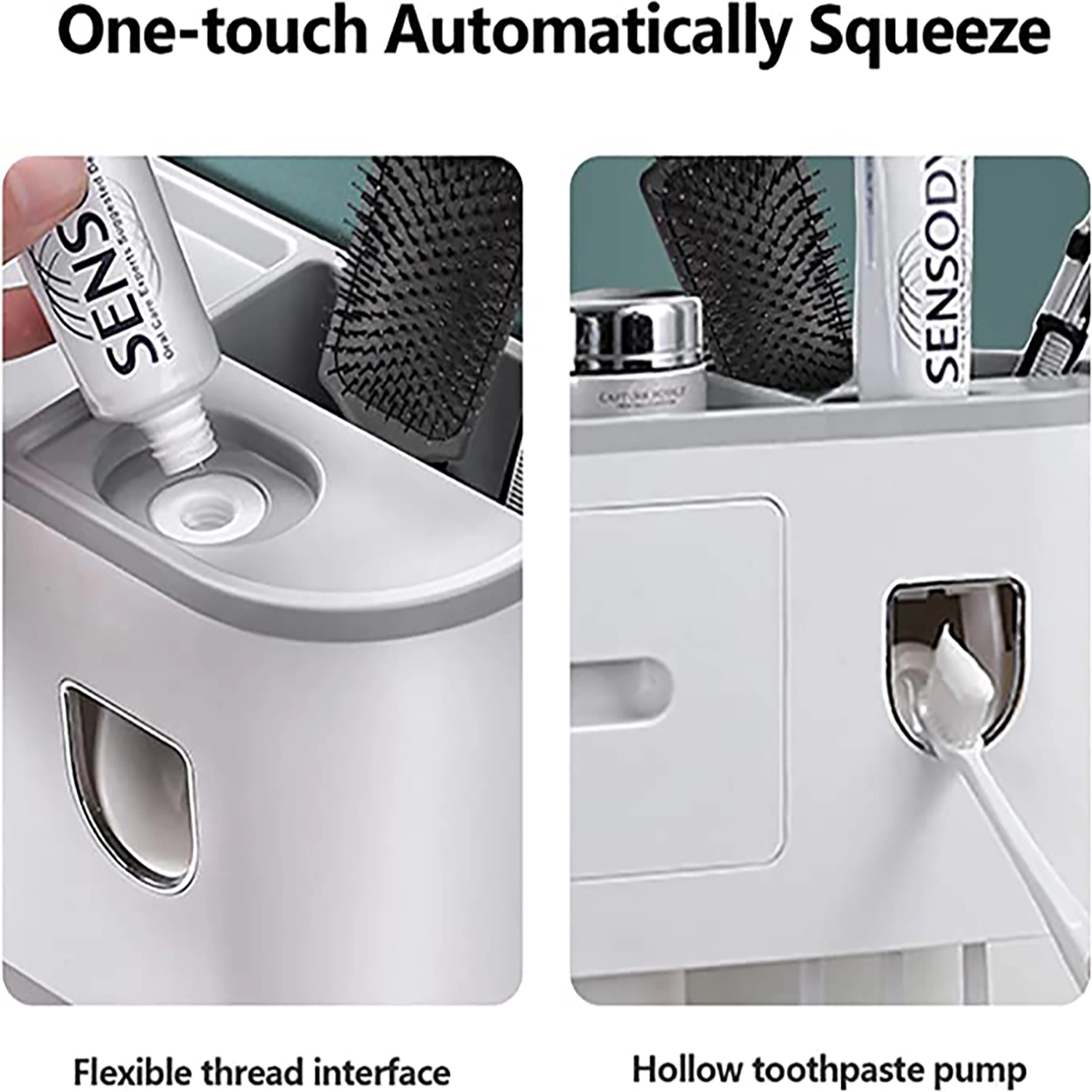 2 Cups Toothbrush Holders For Bathrooms 2