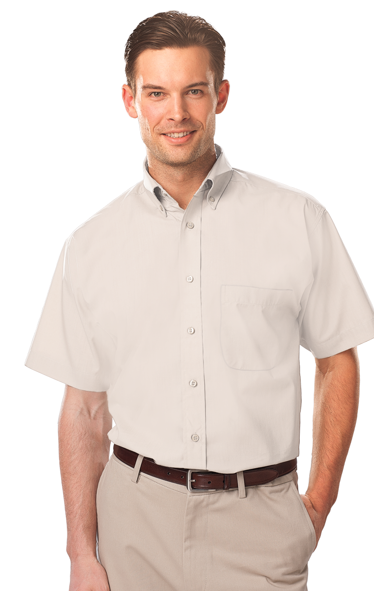 Men's Short-Sleeve Value Poplin Shirt 19