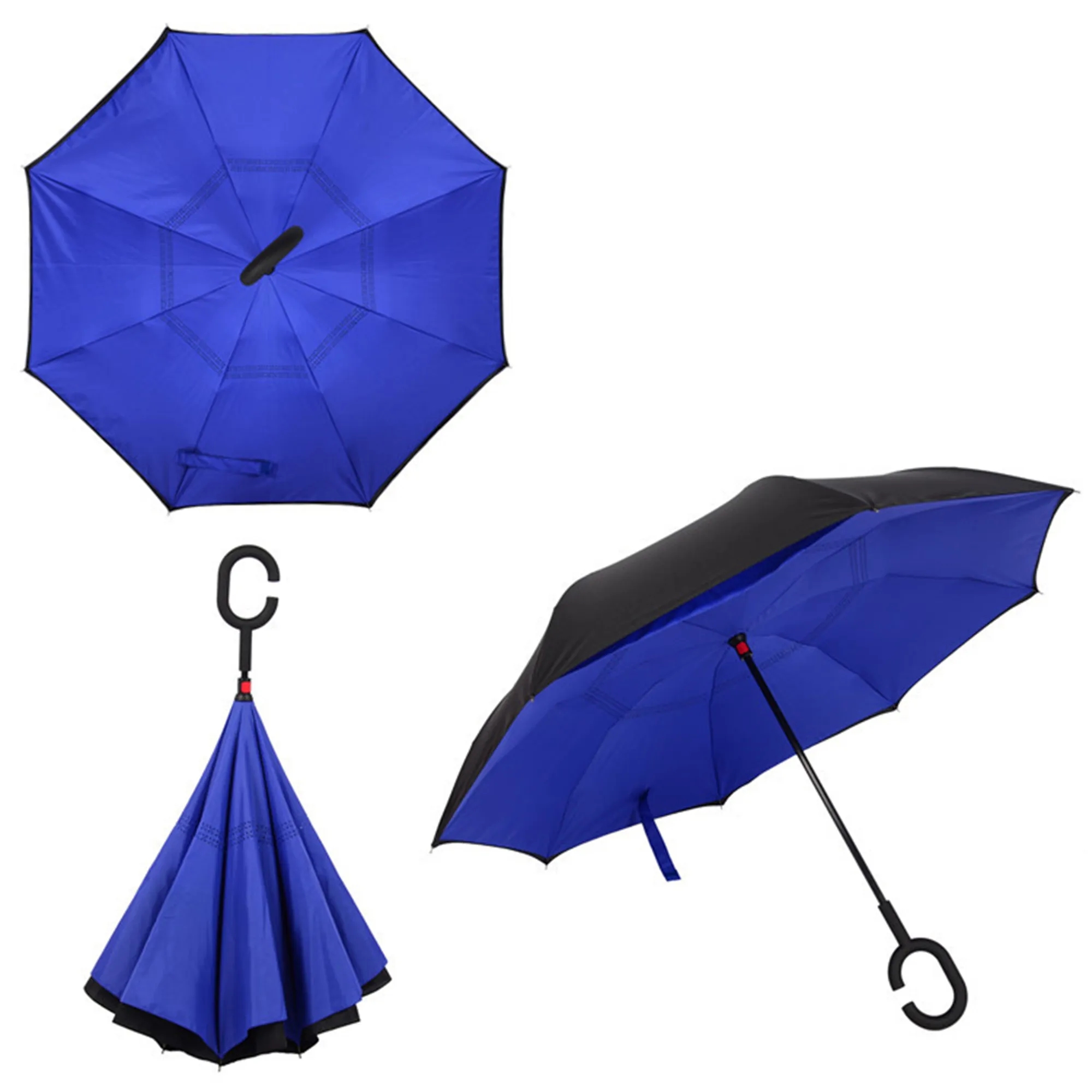 Double Layer Inversion Umbrella W/ C-Handle 11