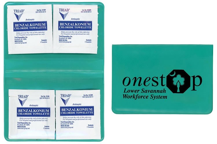 Hand Sanitizer BZK Towelette Kit 7