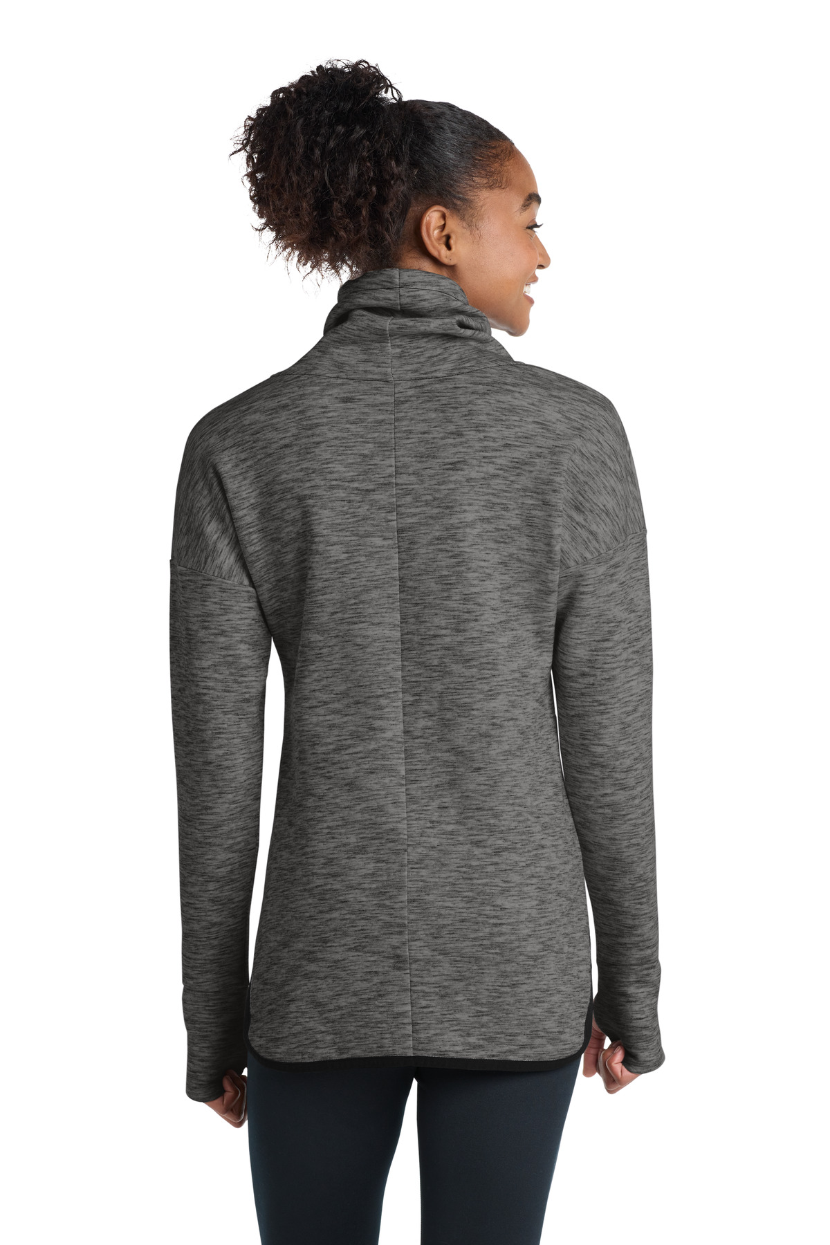 Sport-Tek Women's Triumph Cowl Neck Pullover LST280, custom hoodie or sweatshirt with logo imprint 28